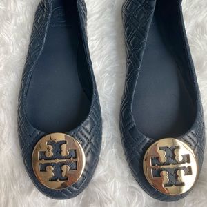 Tory Burch Minnie Quilted Leather Ballet Flats
